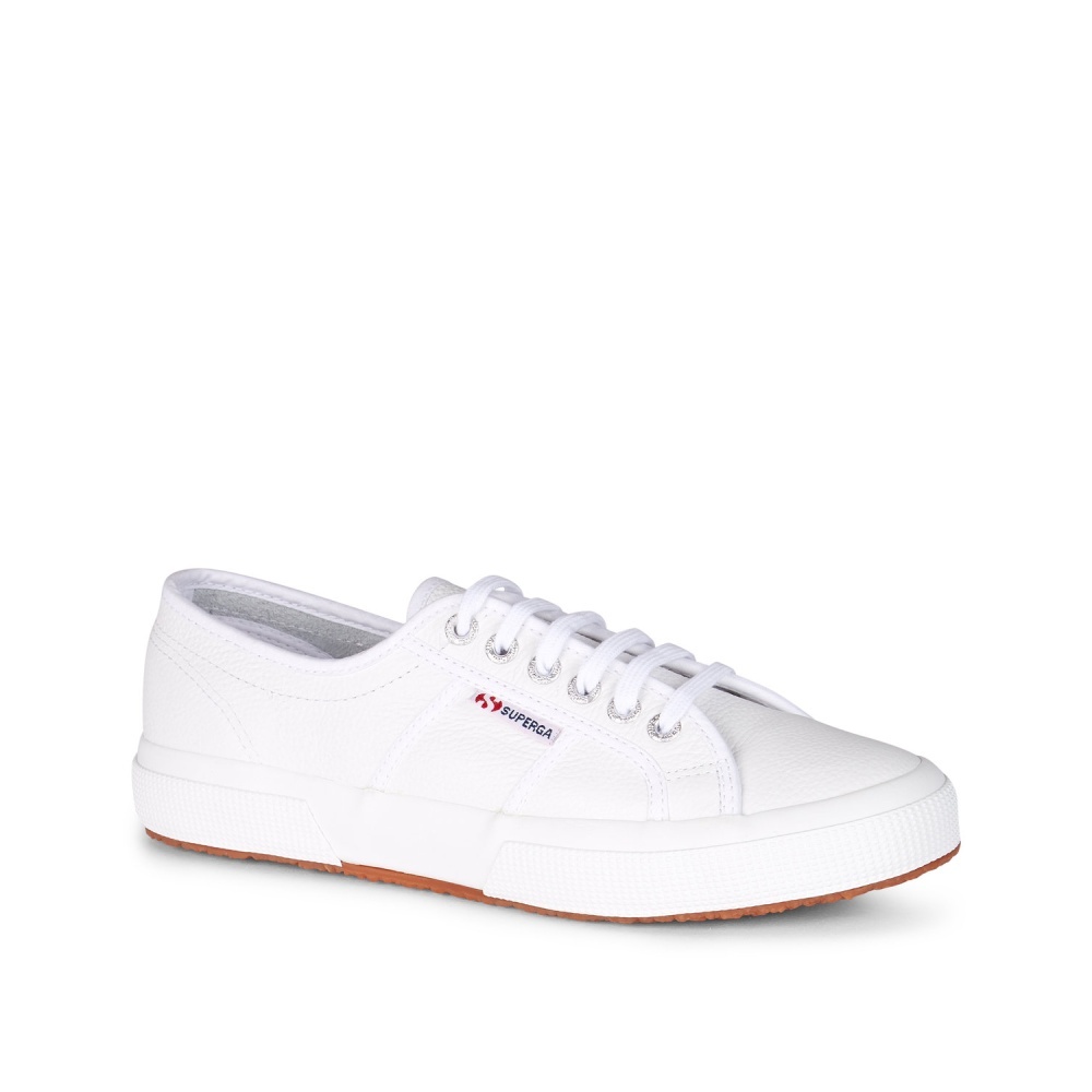 Superga 2750 White Leather Sneakers