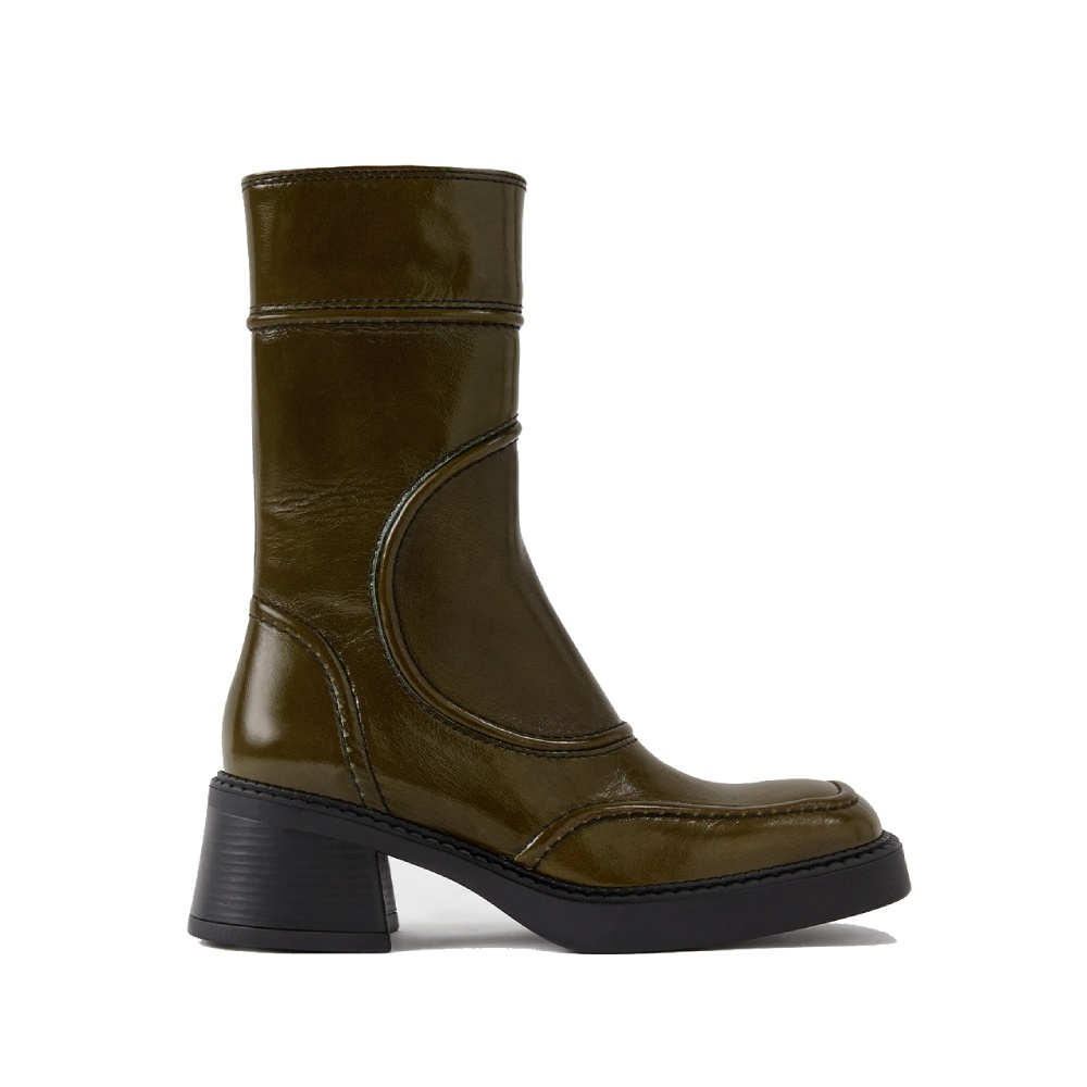E8 By Miista Malene Khaki Patent Leather Boots