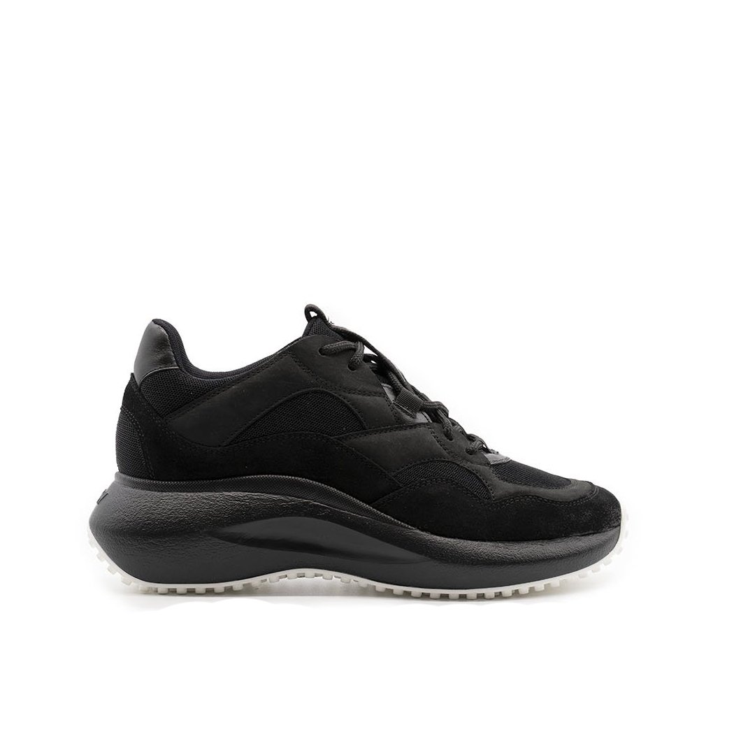 VIC MATIE M2M ALL BLACK SNEAKERS IN SPLIT LEATHER