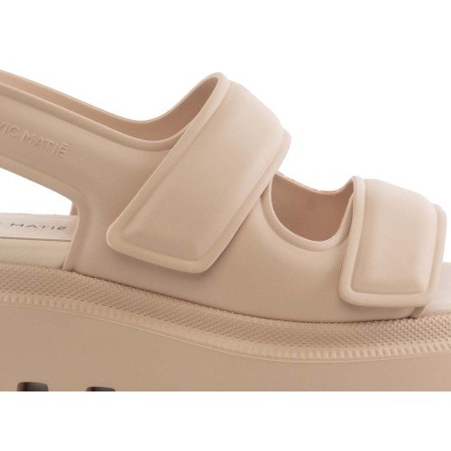 Vic-Matie-Pink-Rubber-Gear-Flatform-Sandals
