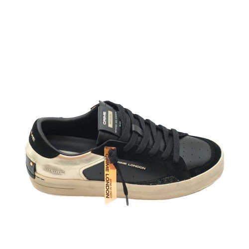 CRIME_LONDON_DELUXE_BLACK_SNEAKERS