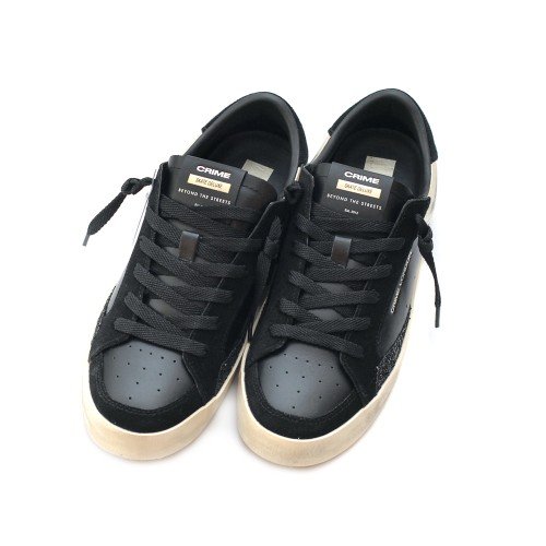 CRIME_LONDON_DELUXE_BLACK_SNEAKERS