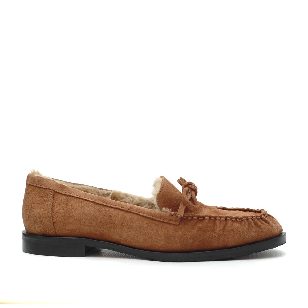 THE_BAG_FAUX_FUR_TAN_LOAFERS