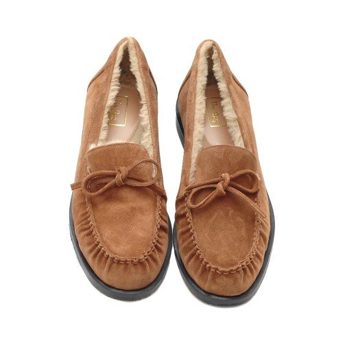 THE_BAG_FAUX_FUR_TAN_LOAFERS