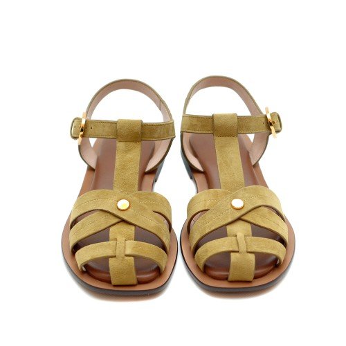 COCCINELLE-SUNUP-GINGER-SUEDE-SANDALS