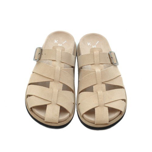 KMB_CECILY_BEIGE_SUEDE_FISHERMAN_SLIDES
