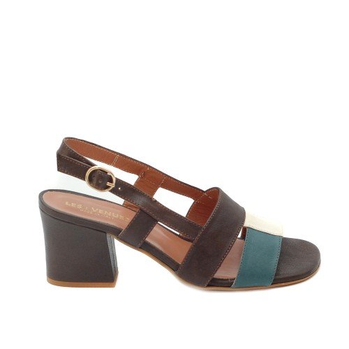 LES:VENUES BROWN SANDALS