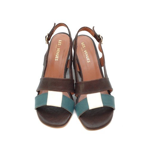 LES:VENUES BROWN SANDALS