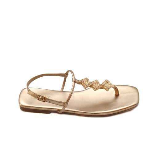 MENBUR_EMBELLISHED_COPPER_FLAT_THONG_SANDALS