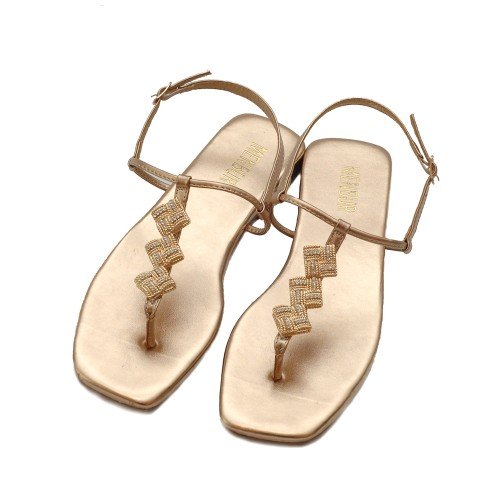 MENBUR_EMBELLISHED_COPPER_FLAT_THONG_SANDALS
