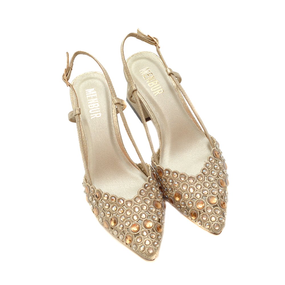MENBUR_EMBELLISHED_GOLDEN_SLINGBACK_PUMP