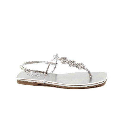MENBUR_EMBELLISHED_SILVER_FLAT_THONG_SANDALS