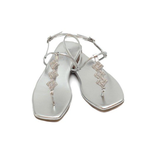 MENBUR_EMBELLISHED_SILVER_FLAT_THONG_SANDALS