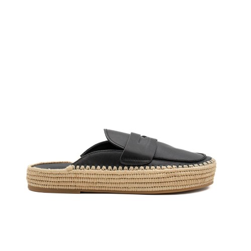 PALOMA_BARCELO_BELINDA_BLACK_RAFFIA_LOAFERS