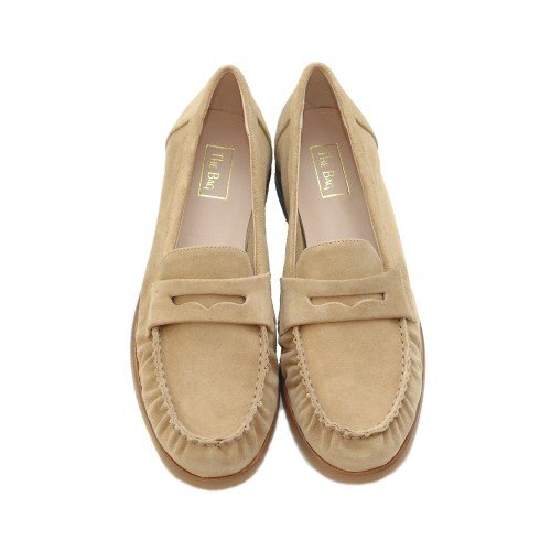 THE_BAG_BEIGE_SOFT_SUEDE_LOAFERS