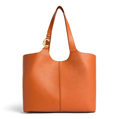 COCCINELLE_C-EASY_LARGE_TABAC_TOTE_BAG