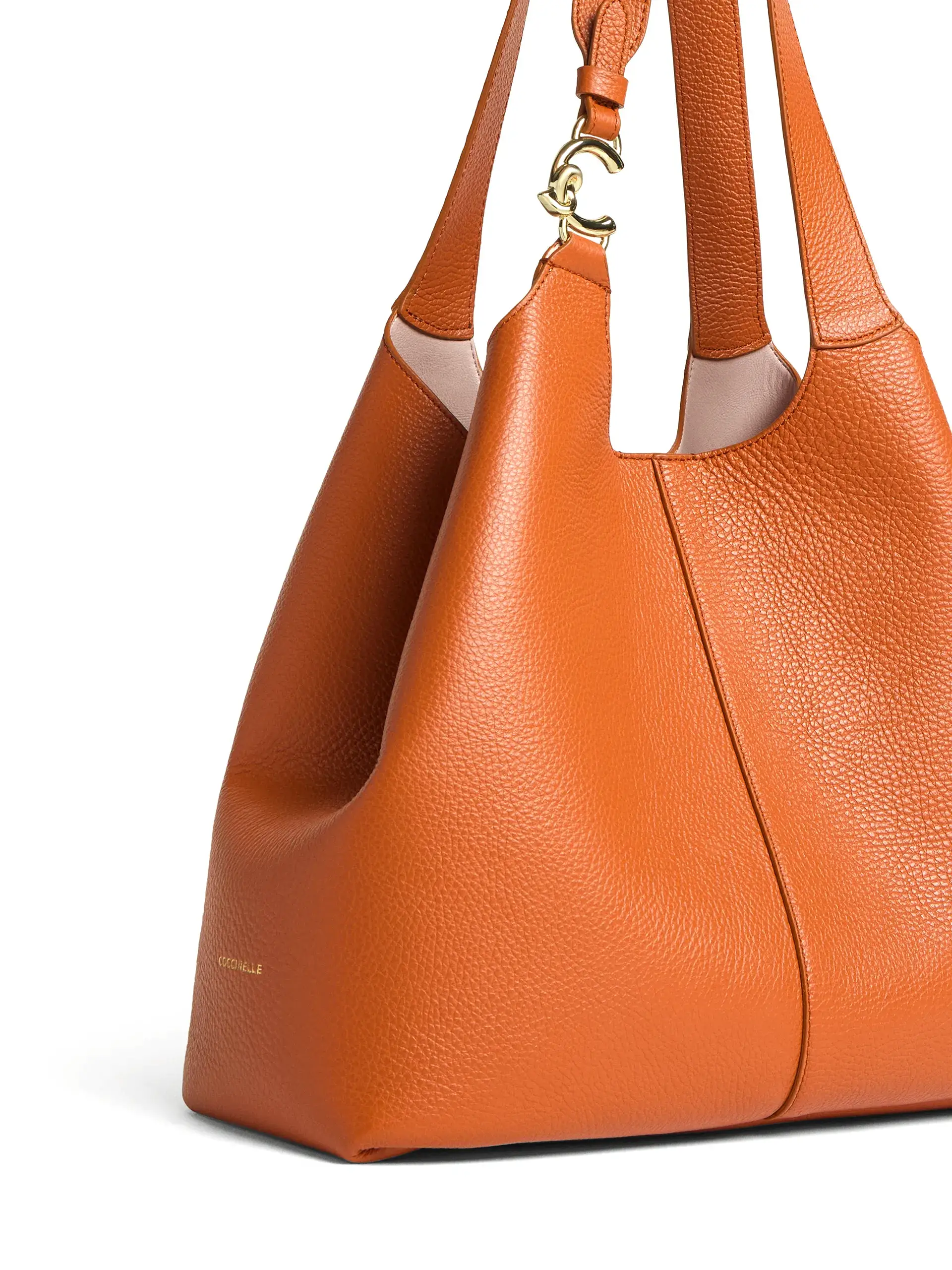 COCCINELLE_C-EASY_LARGE_TABAC_TOTE_BAG