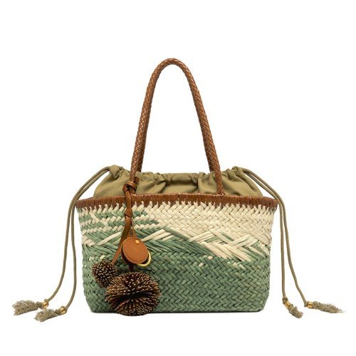 GIANNI_CHIARINI_PALOMA_GREEN_WOVEN_STRAW