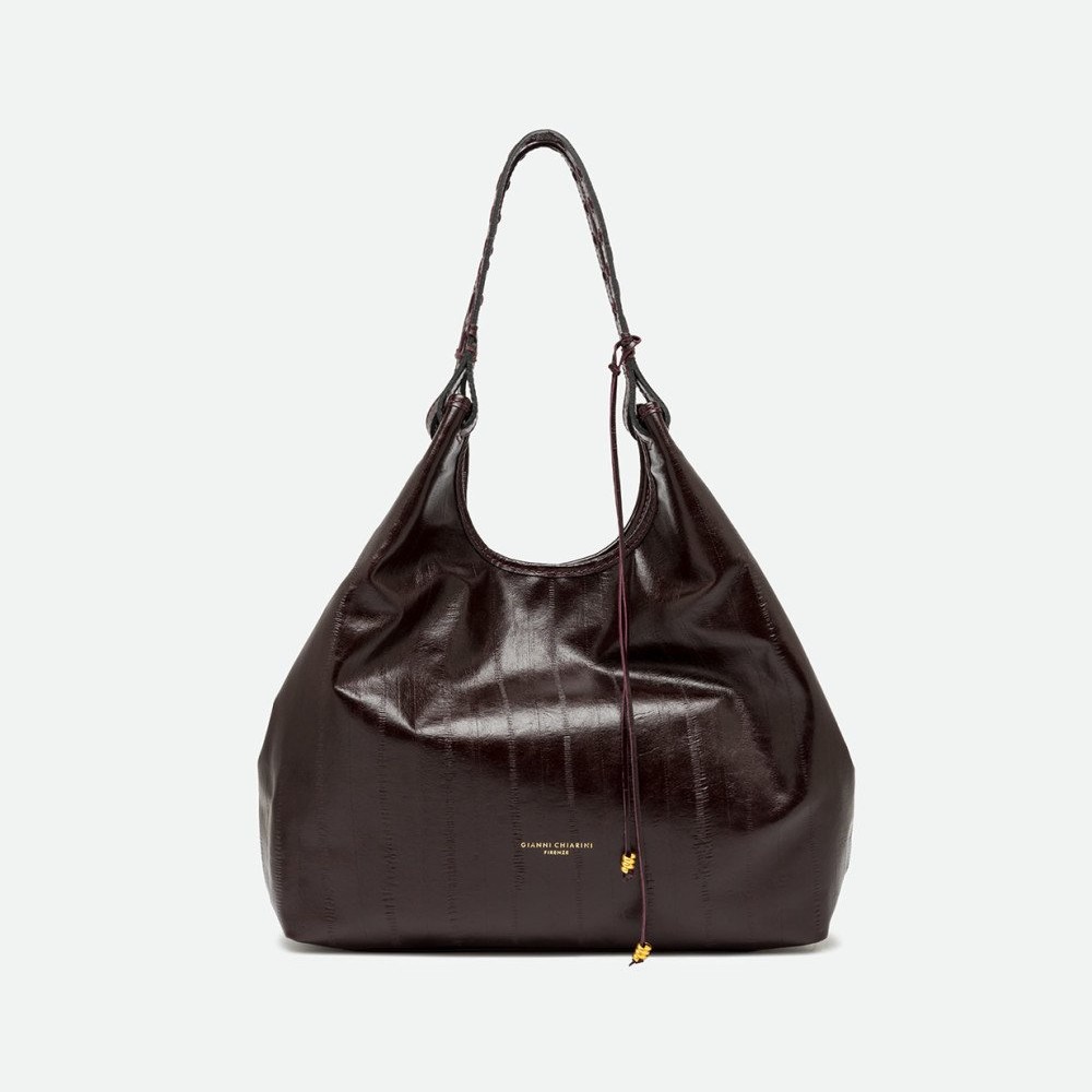 Gianni Chiarini Dua Antique Ruby Leather Large Tote