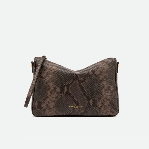 GIANNI-CHIARINI-NORA-POUCH-MEDIUM-PYTHON-ESPRESSO-10225
