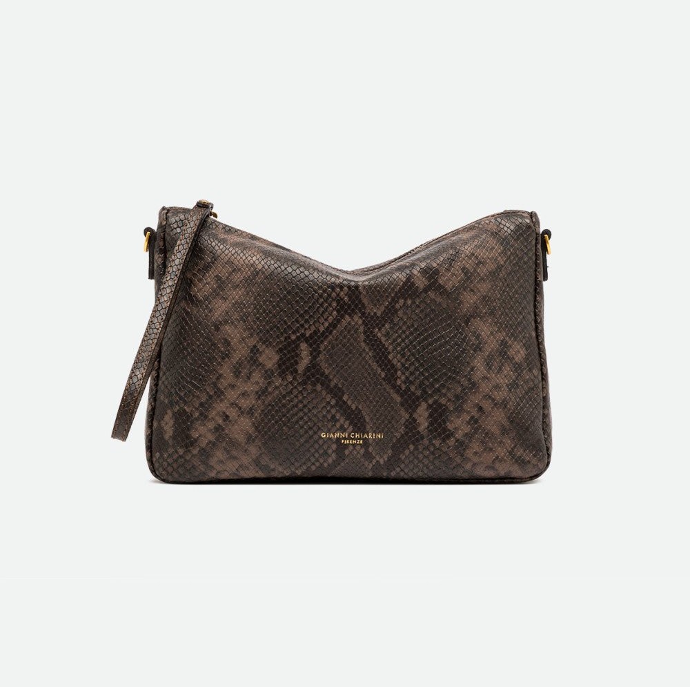 GIANNI-CHIARINI-NORA-POUCH-MEDIUM-PYTHON-ESPRESSO-10225