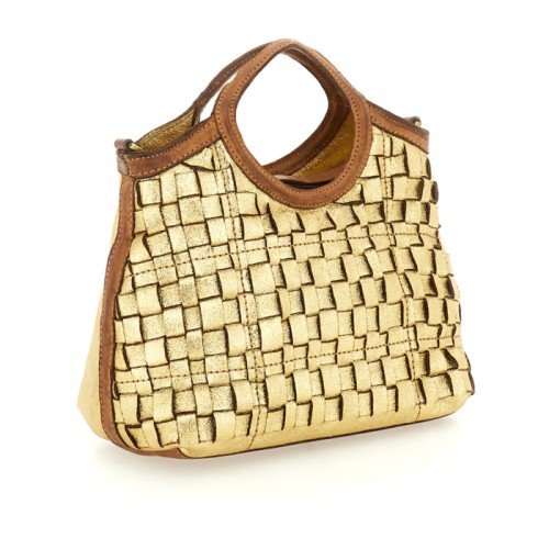 LUCCHI_INTRECCIATO_GOLD_LEATHER_MINI_TOTE
