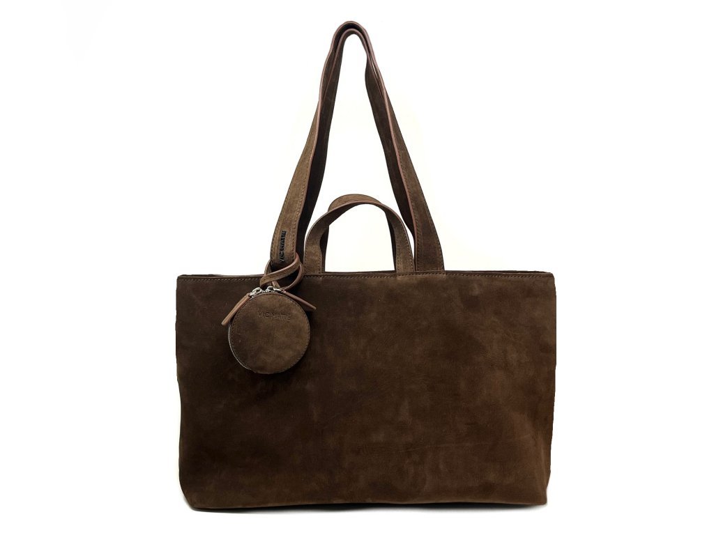 VIC-MATIE-HEAVY-BISCUIT-BROWN-TOTE
