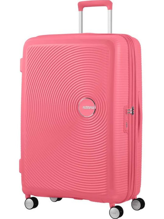 AMERICAN-TOURISTER-SOUNDBOX-LUGGAGE-CORAL-PINK