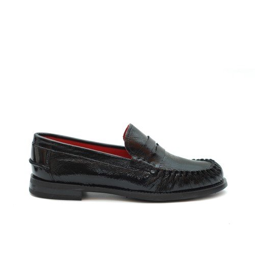 KMB-VINYL-BLACK-LEATHER-LOAFERS