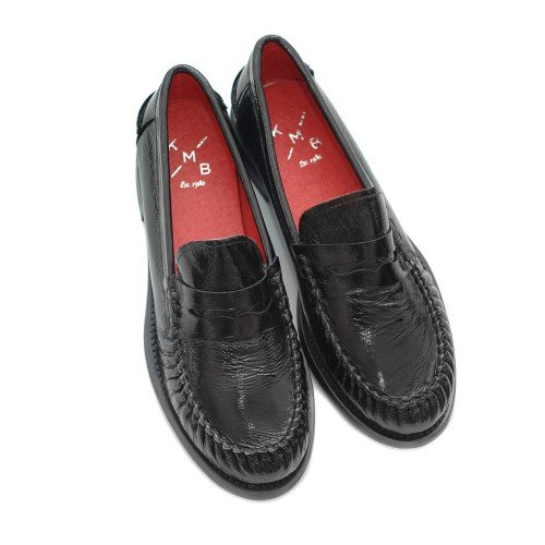 KMB-VINYL-BLACK-LEATHER-LOAFERS