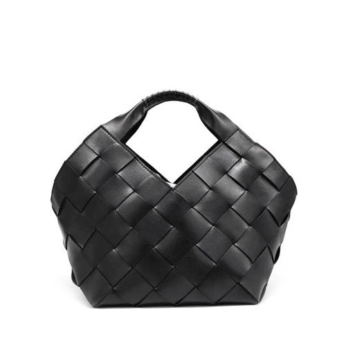 DRAGON-DIFFUSION-CASTELLO-BLACK-WOVEN- LEATHER-BAG