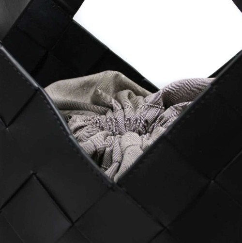 DRAGON-DIFFUSION-CASTELLO-BLACK-WOVEN- LEATHER-BAG