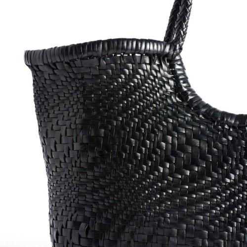 DRAGON-DIFFUSION-NANTUCKET-OPTICAL-BLACK-WOVEN-LEATHER-BAG