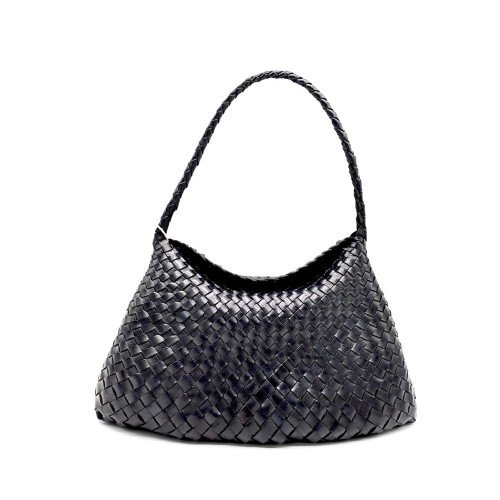DRAGON-DIFFUSION-SANTA-MARIA-BLACK-WOVEN-LEATHER-BAG