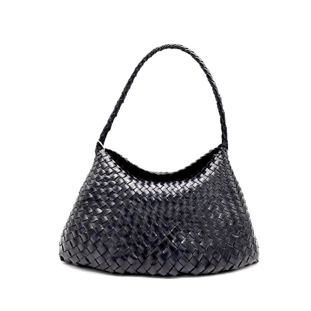 DRAGON-DIFFUSION-SANTA-MARIA-BLACK-WOVEN-LEATHER-BAG