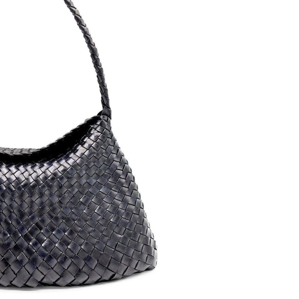 DRAGON-DIFFUSION-SANTA-MARIA-BLACK-WOVEN-LEATHER-BAG