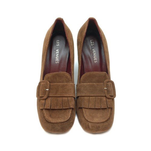 LES-VENUES-CUOIO-SUEDE-BLOCK-HEEL-LOAFERS