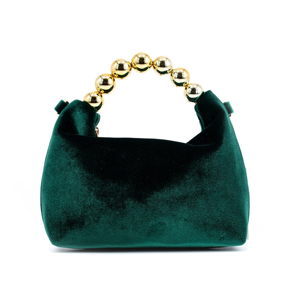 MENBUR-GREEN-VELVET-MINI-POUCH