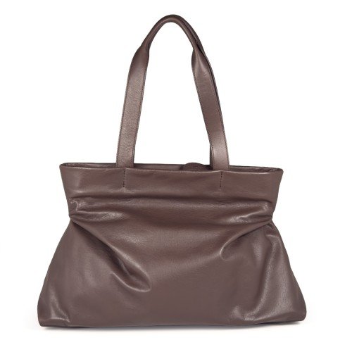 VIC-MATIE-ADRIANA-DARK-BROWN-LEATHER-BAG