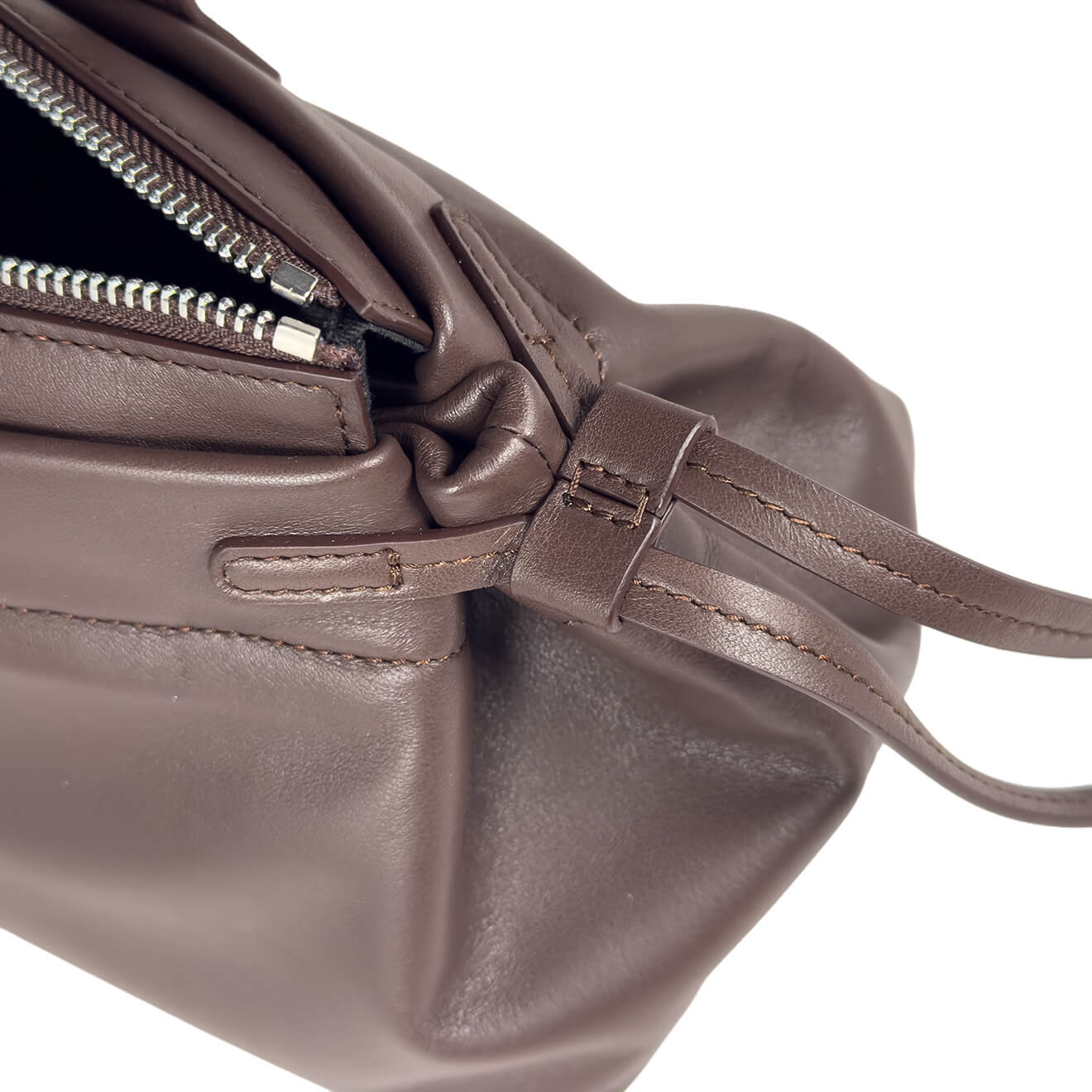 VIC-MATIE-CLAUDITA-DARK-BROWN-LEATHER-BAG