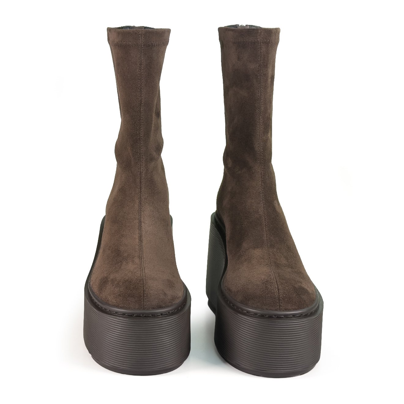 VIC-MATIE-STRIPY-BROWN-SUEDE-PLATFORM-BOOTS