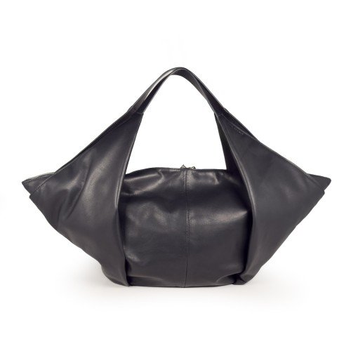 VIC-MATIE-TABITA-BLACK-HOBO-LEATHER-BAG