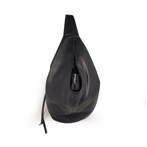 VIC-MATIE-TABITA-BLACK-HOBO-LEATHER-BAG