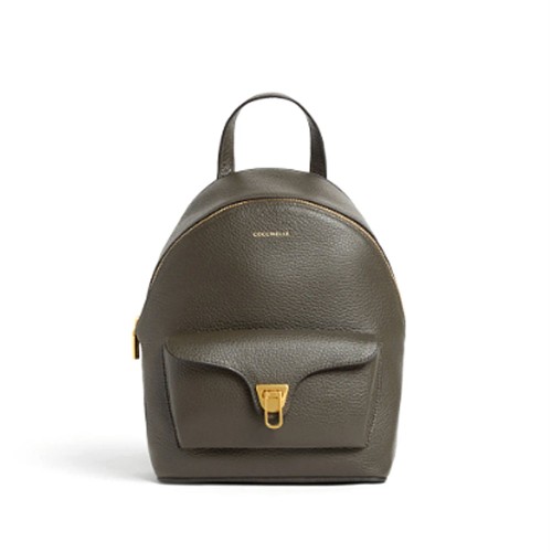 COCCINELLE-BEAT-GENERATION-KHAKI-GRAIN-LEATHER-SMALL-BACKPACK (1)
