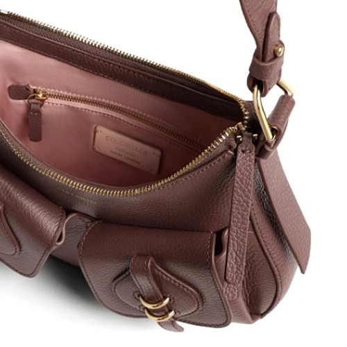 COCCINELLE-MAVERY-POCKETS-LEATHER-HOBO-BAG