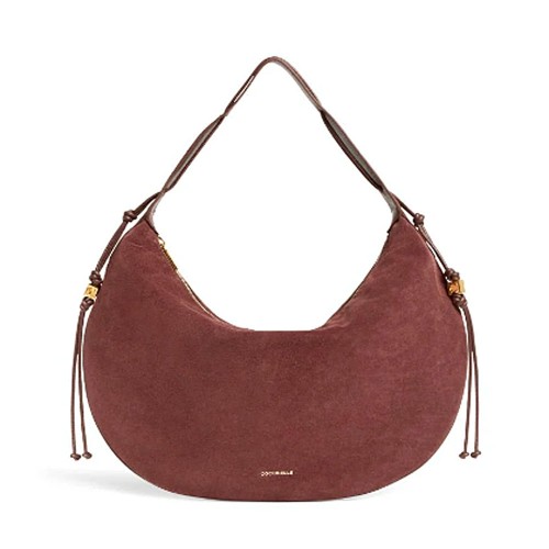 COCCINELLE-THESS-ANTIQUE-ROSE-SUEDE-HOBO-BAG