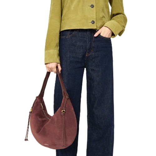 COCCINELLE-THESS-ANTIQUE-ROSE-SUEDE-HOBO-BAG