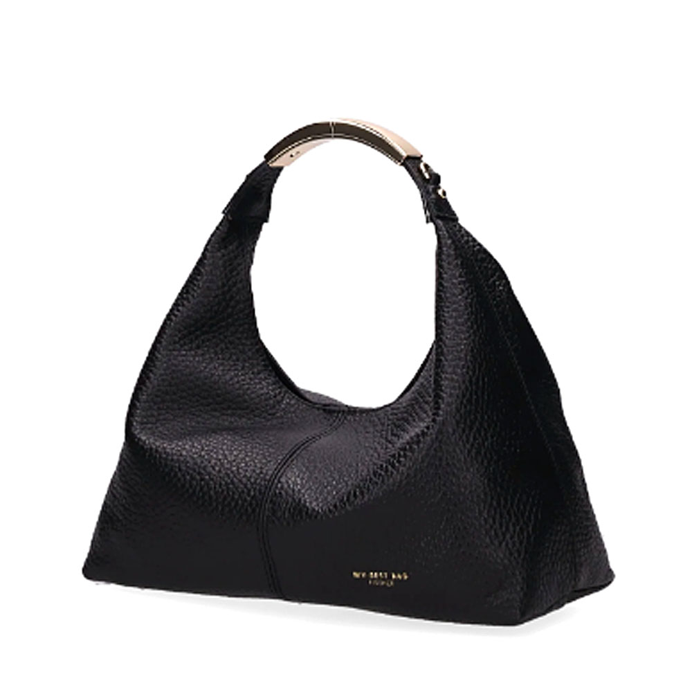 MY-BEST-BAG-FIRENZE-ELLIPSE-BLACK-PEBBLED-LEATHER-HANDBAG